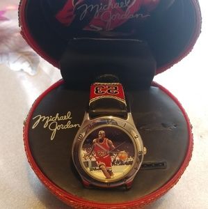 Vintage 1997 Michael Jordan Watch/ Basketball Case